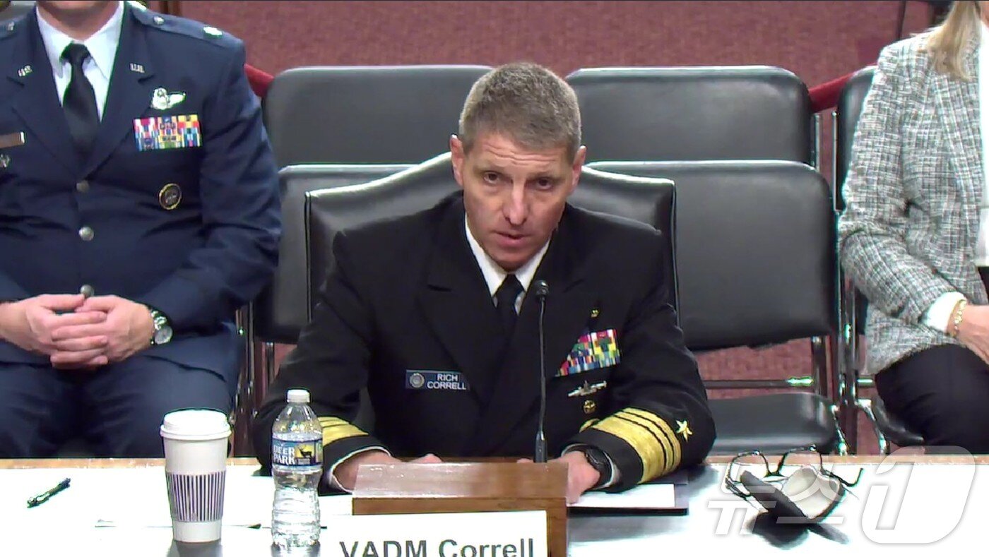 본문 이미지 - 리처드 코렐 미국 국방부 전략사령관 지명자가 30일&#40;현지시간&#41; 상원 인사청문회에 출석해 답변하고 있다.&#40;미 상원 홈페이지 캡처, 재판매 및 DB 금지&#41; 2025.10.30. ⓒ News1 류정민 특파원