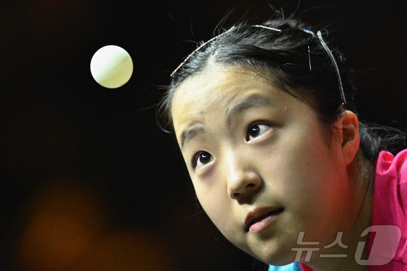 본문 이미지 - 신유빈. ⓒ AFP=뉴스1 ⓒ News1 안은나 기자