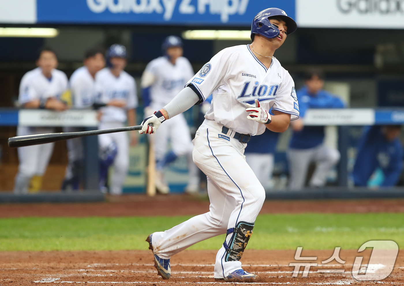 (대구=뉴스1) 공정식 기자 = 6일 오후 대구 삼성라이온즈파크에서 열린 프로야구 2025 신한 SOL뱅크 KBO 와일드카드 결정전 1차전, 삼성 라이온즈와 NC 다이노스의 경기 …