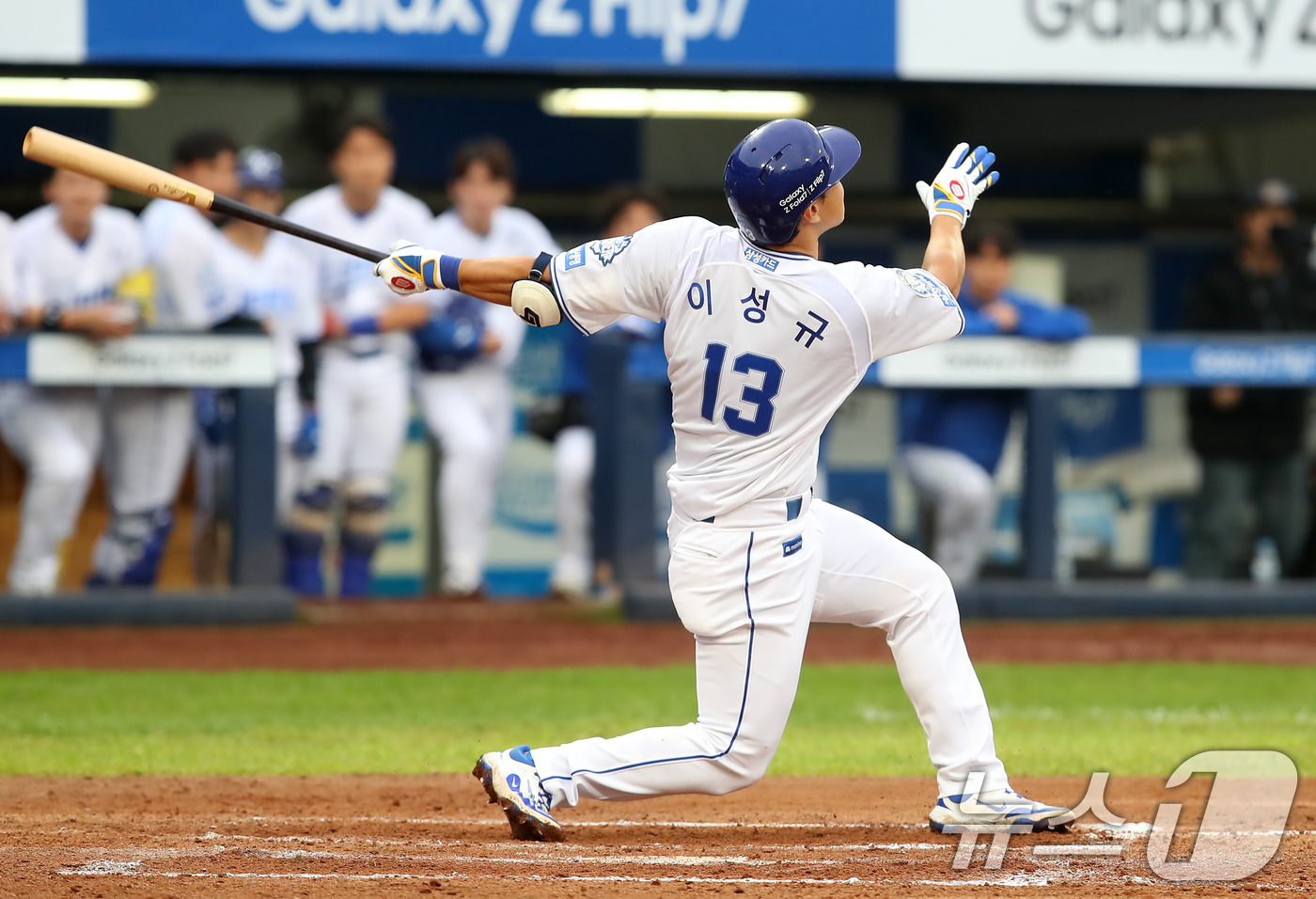 (대구=뉴스1) 공정식 기자 = 6일 오후 대구 삼성라이온즈파크에서 열린 프로야구 2025 신한 SOL뱅크 KBO 와일드카드 결정전 1차전, 삼성 라이온즈와 NC 다이노스의 경기 …