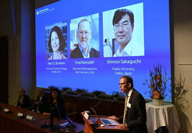 [포토]노벨 생리의학상 영예의 3인