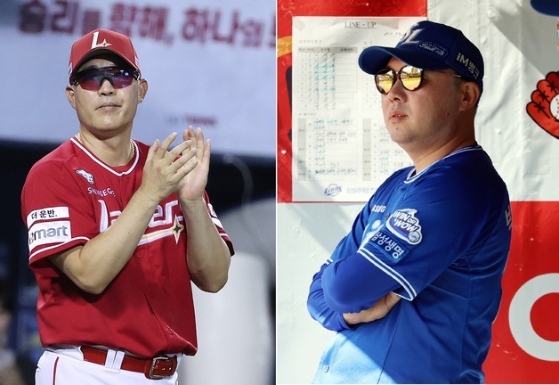 '현대 왕조' 멤버였던 이숭용·박진만, 감독으로 만나 지략 대결[준PO]