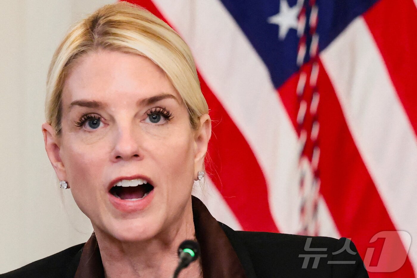 본문 이미지 - 팸 본디 미국 법무부 장관 2025.10.08. ⓒ 로이터=뉴스1 ⓒ News1 류정민 특파원