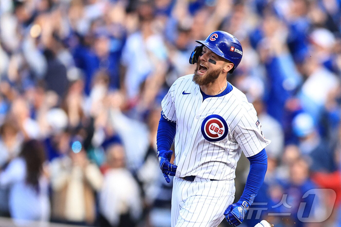 본문 이미지 - 시카고 컵스가 밀워키 브루어스와 내셔널리그 디비전시리즈에서 2승1패로 앞서갔다.  ⓒ AFP=뉴스1