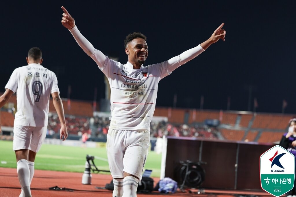 본문 이미지 - 포항 스틸러스 주닝요. (한국프로축구연맹 제공)