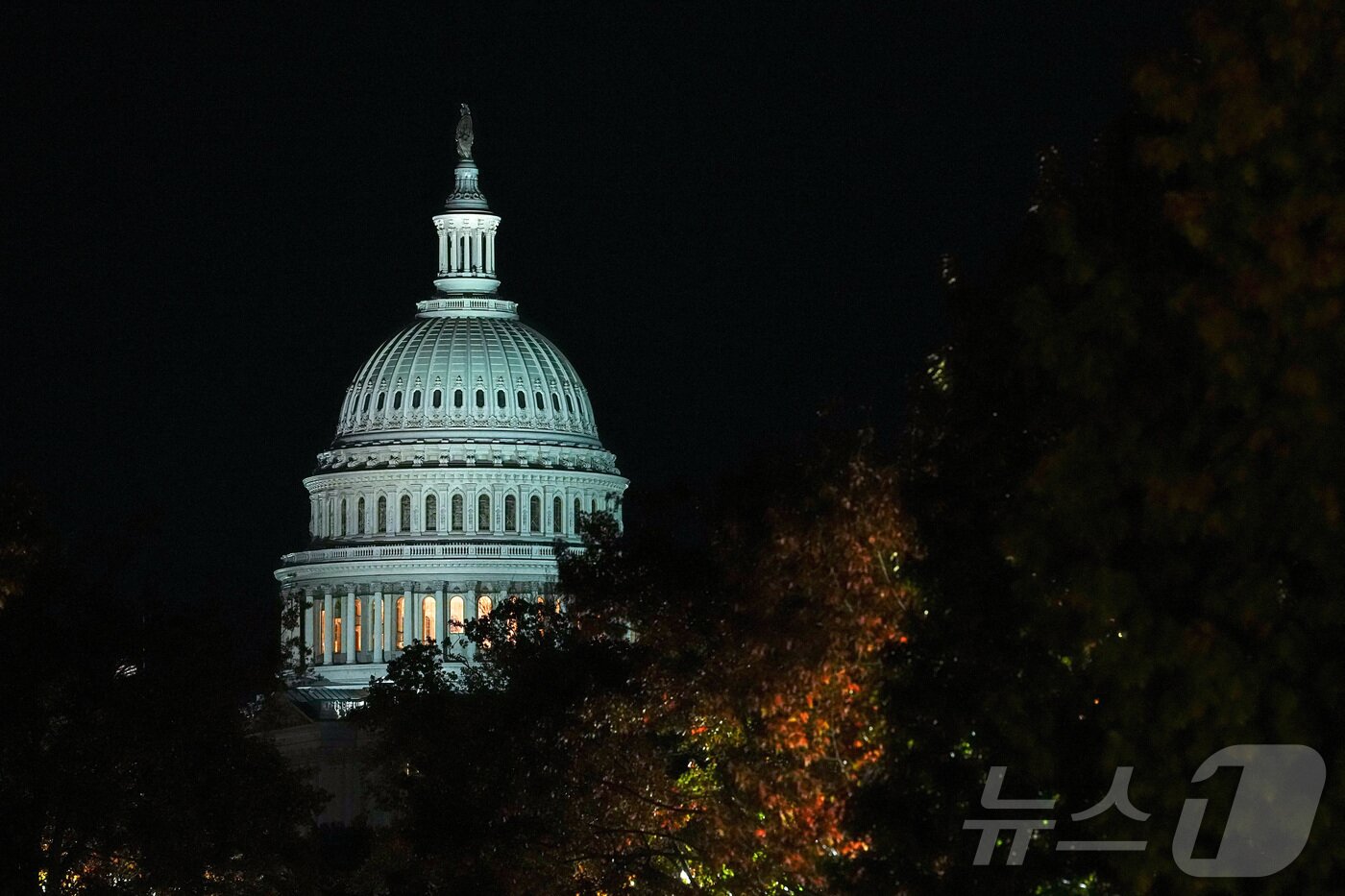 본문 이미지 - 10일&#40;현지시간&#41; 미국 연방정부 셧다운&#40;일시적 업무정지&#41; 사태가 역대 최장인 41일째를 맞았다. 사진은 미국 연방 의회 의사당. 2025.11.10 ⓒ 로이터=뉴스1 ⓒ News1 강민경 기자