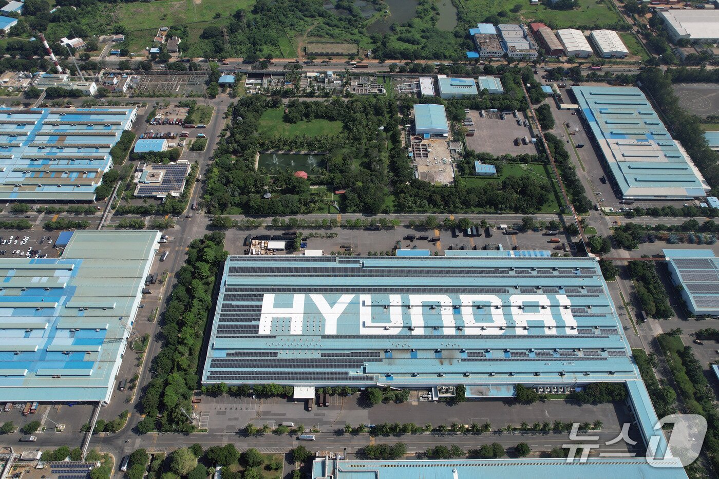 본문 이미지 - 현대차 인도 첸나이 공장 전경.&#40;현대차 제공&#41; 