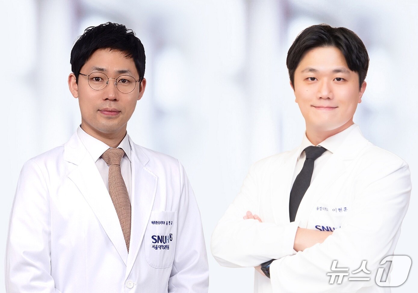 본문 이미지 - 마취통증의학과 윤현규&#40;왼쪽&#41;, 융합의학과 이현훈 교수.&#40;서울대병원 제공&#41;