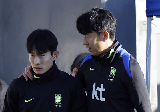 손흥민, LAFC 선배 김문환과 함께