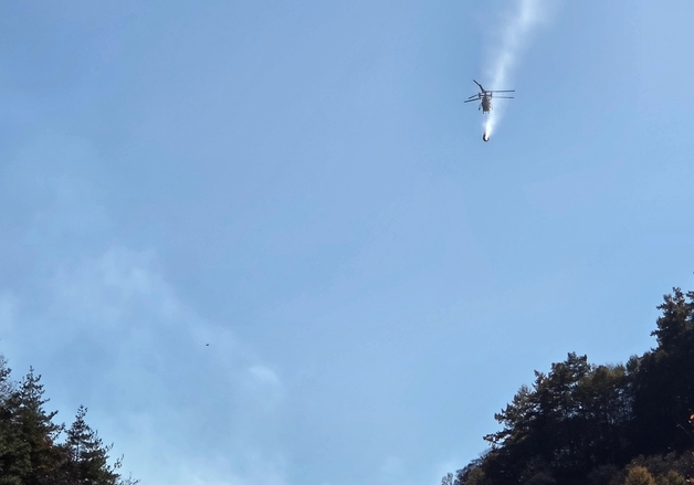 괴산 칠성 속리산국립공원 내 국유림서 산불…1.5㏊ 태우고 진화
