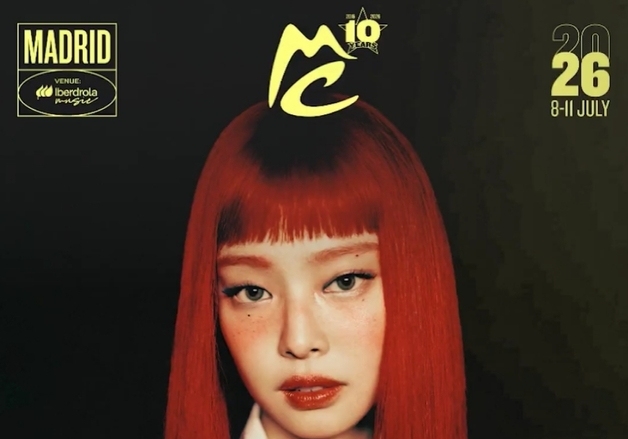 제니, 스페인 대형 음악 축제 헤드라이너 출격…K팝 가수 유일