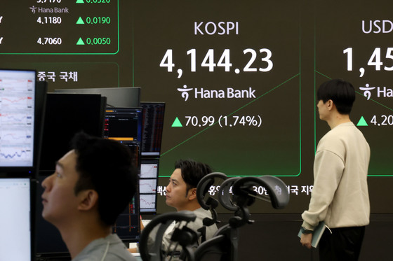 개미 순매도 전환에 코스피 상승폭 축소…4130선 등락[장중시황]