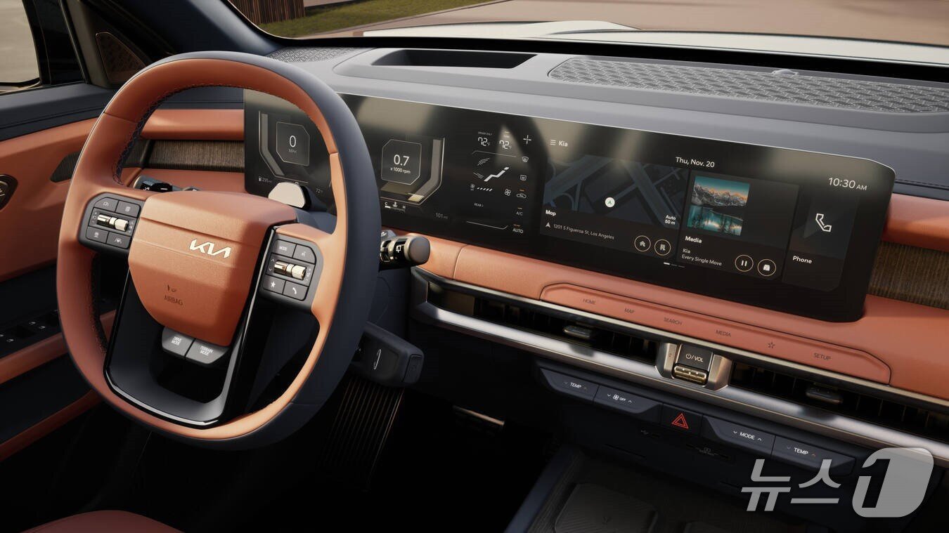 본문 이미지 - 기아 2세대 신형 텔루라이드 실내.&#40;기아 제공&#41;
