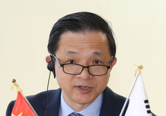 한중 싱크탱크 대화 축사하는 다이빙 주한 중국대사