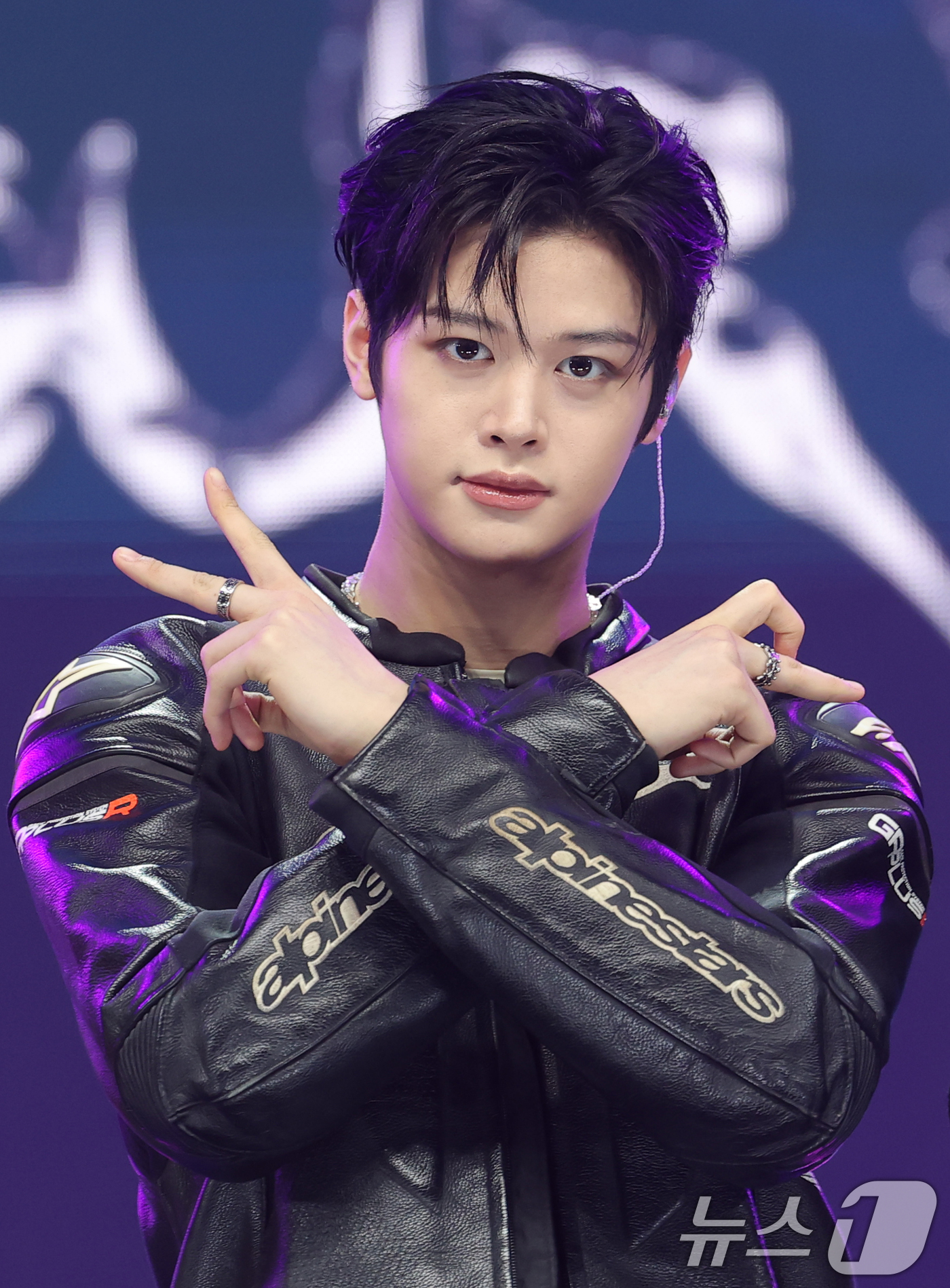 (서울=뉴스1) 권현진 기자 = 그룹 클로즈 유어 아이즈(CLOSE YOUR EYES)의 마징시앙이 11일 서울 강서구 SBS 공개홀에서 열린 미니 3집 'blackout(블랙아웃 …