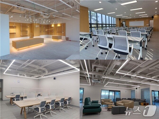 본문 이미지 - 중기부 라이콘타운 세종점 개소 당시 공개한 공간구성 모형안 &#40;중기부 제공&#41;