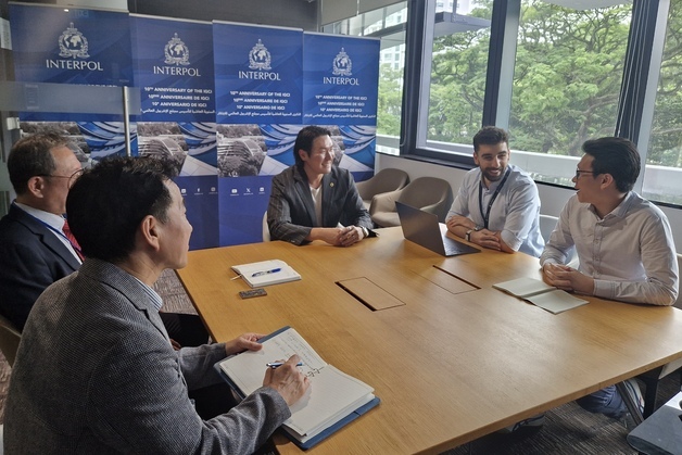 경찰대, '인터폴 국제 혁신단지' 방문…경찰교육 협력 방안 논의