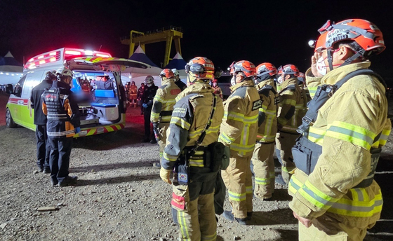울산화력발전소 붕괴 사고 일주일째인 12일 매몰자 시신 1구 추가 수습