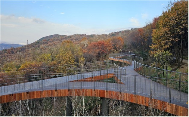 "단풍 즐겨요" 서울둘레길에 용마산 스카이워크 전망대 조성