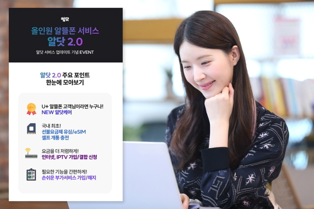 '알뜰폰도 클릭 한 번으로 끝'…LGU+ '알닷 2.0' 공개