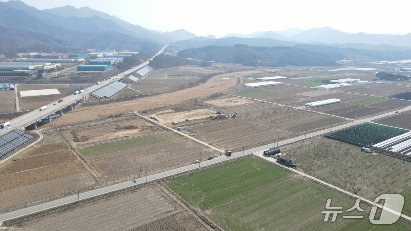 본문 이미지 - 보은군 통합RPC 신축 예정지인 탄부면 임한리 일대 &#40;보은군 제공. 재판매 및 DB금지&#41; /뉴스1  