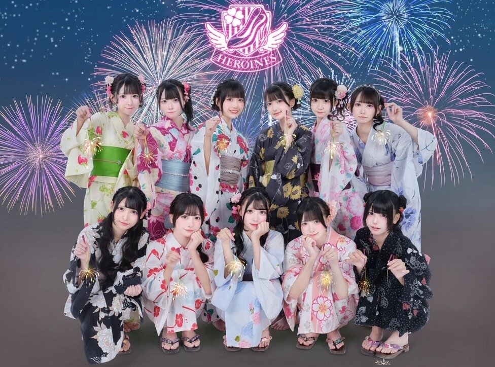 본문 이미지 - 후지사키가 소속했던 그룹 'HEROINES Kenkyuusei'. 출처=Jpop 위키