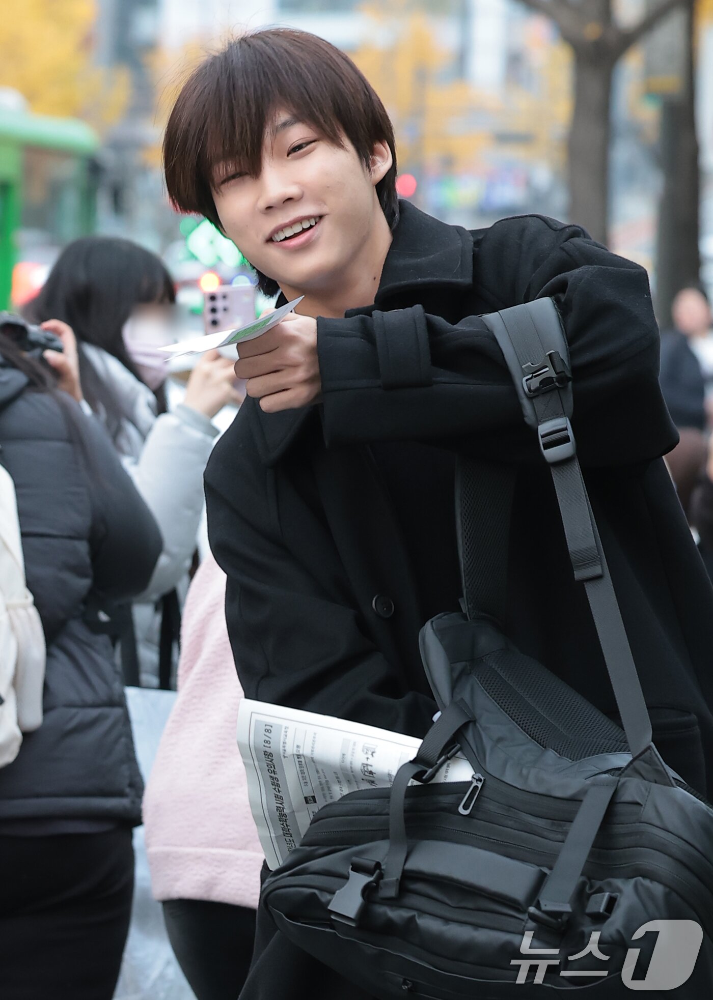 박하유찬, 한 손에 수험표 꼭 들고