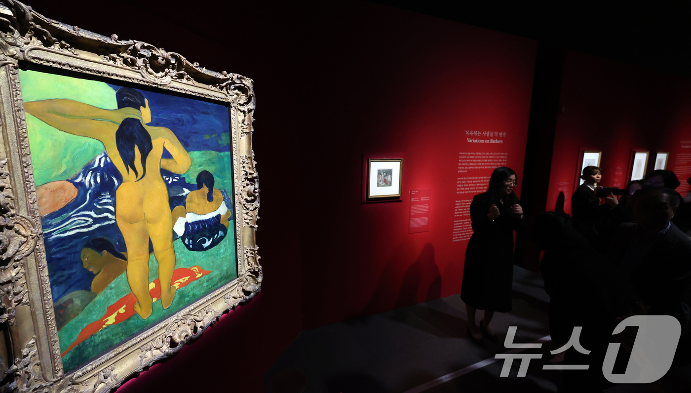 (서울=뉴스1) 김명섭 기자 = 13일 서울 용산구 국립중앙박물관 특별전시실에서 열린 '인상주의에서 초기 모더니즘까지, 빛을 수집한 사람들'-메트로폴리탄박물관 로버트 리먼 컬렉션 …