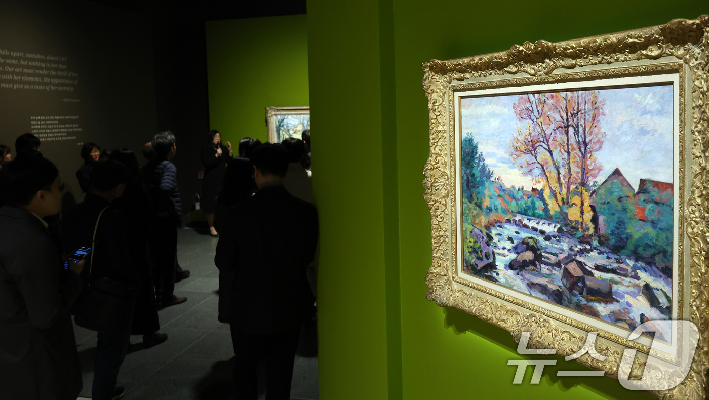 (서울=뉴스1) 김명섭 기자 = 13일 서울 용산구 국립중앙박물관 특별전시실에서 열린 '인상주의에서 초기 모더니즘까지, 빛을 수집한 사람들'-메트로폴리탄박물관 로버트 리먼 컬렉션 …