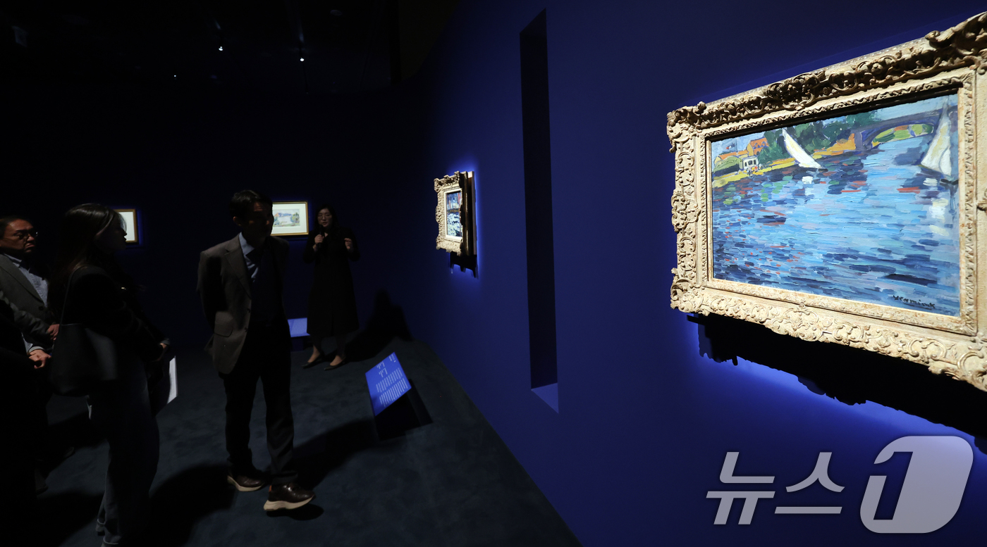 (서울=뉴스1) 김명섭 기자 = 13일 서울 용산구 국립중앙박물관 특별전시실에서 열린 '인상주의에서 초기 모더니즘까지, 빛을 수집한 사람들'-메트로폴리탄박물관 로버트 리먼 컬렉션 …