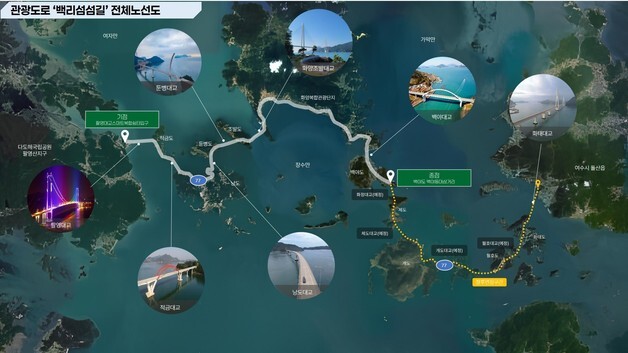 여수 백리섬섬길, 대한민국 관광도로 선정…전남 첫 노선