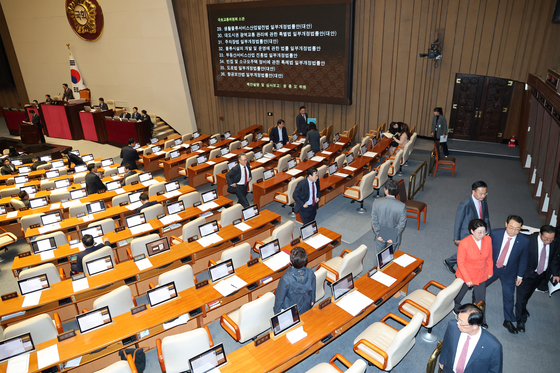 국힘, 국토장관 본회의 불참에 퇴장…정성호엔 "사퇴하러 왔나"(종합)