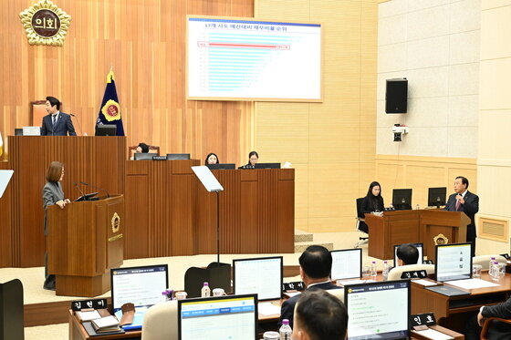 본문 이미지 - 지난 11일 오전 열린 세종시의회 102회 임시회. &#40;세종시의회 제공. 재판매 및 DB 금지&#41;