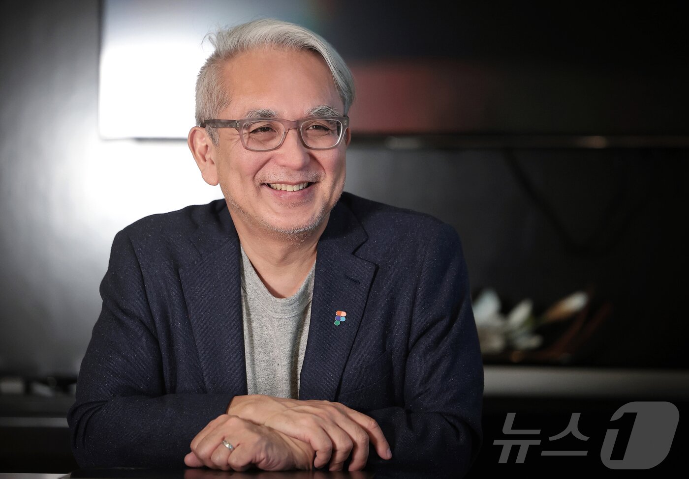 본문 이미지 - 쇼 쿠와모토&#40;Sho Kuwamoto&#41; 피그마 부사장이 13일 서울 강남구 오크우드 프리미어 코엑스 호텔에서 뉴스1과 인터뷰를 하고 있다. 2025.11.13/뉴스1 ⓒ News1 권현진 기자