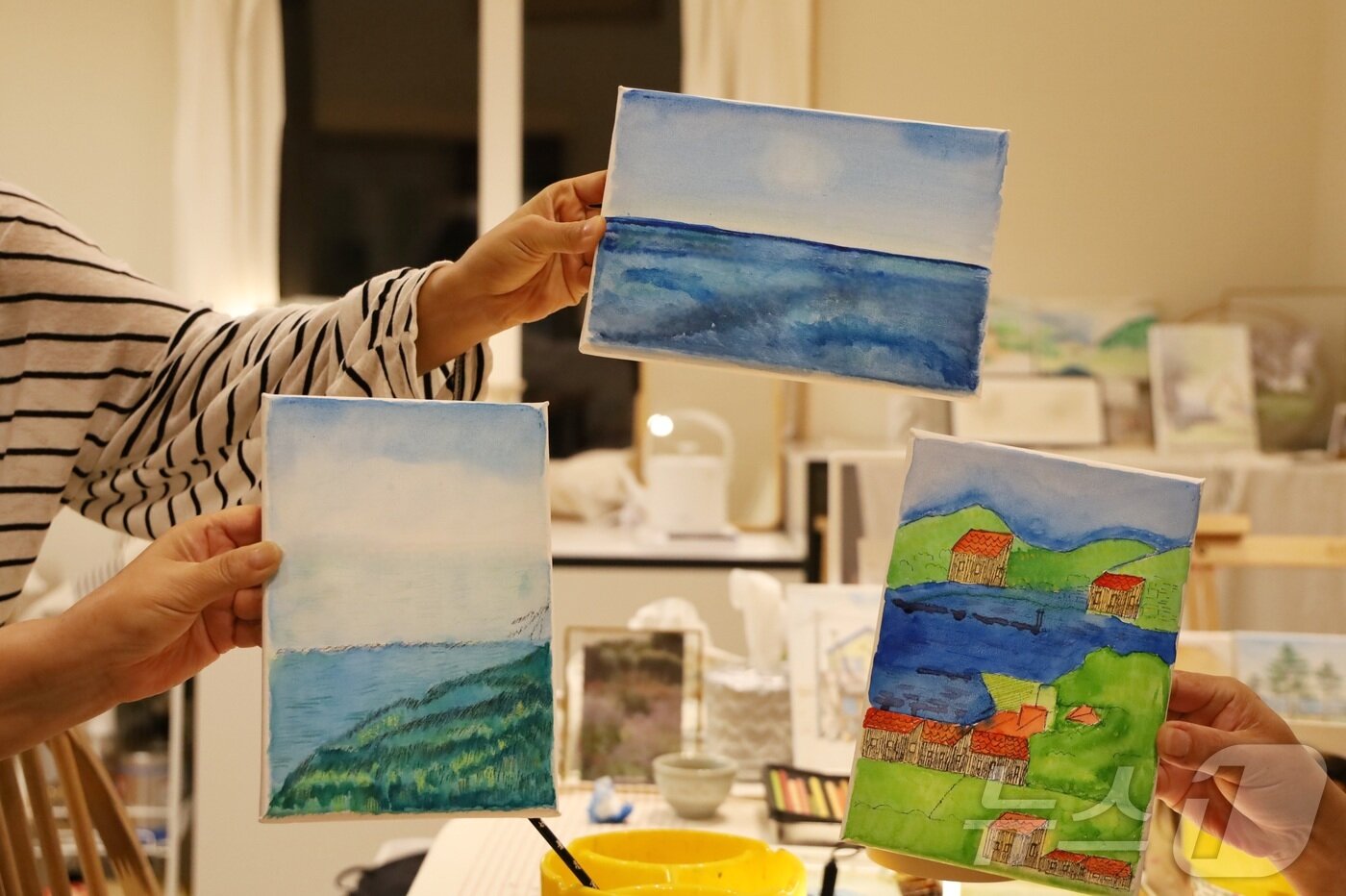 본문 이미지 - 세상에서 단 하나뿐인 그림을 완성했다.&#40;한국관광공사 제공&#41; 