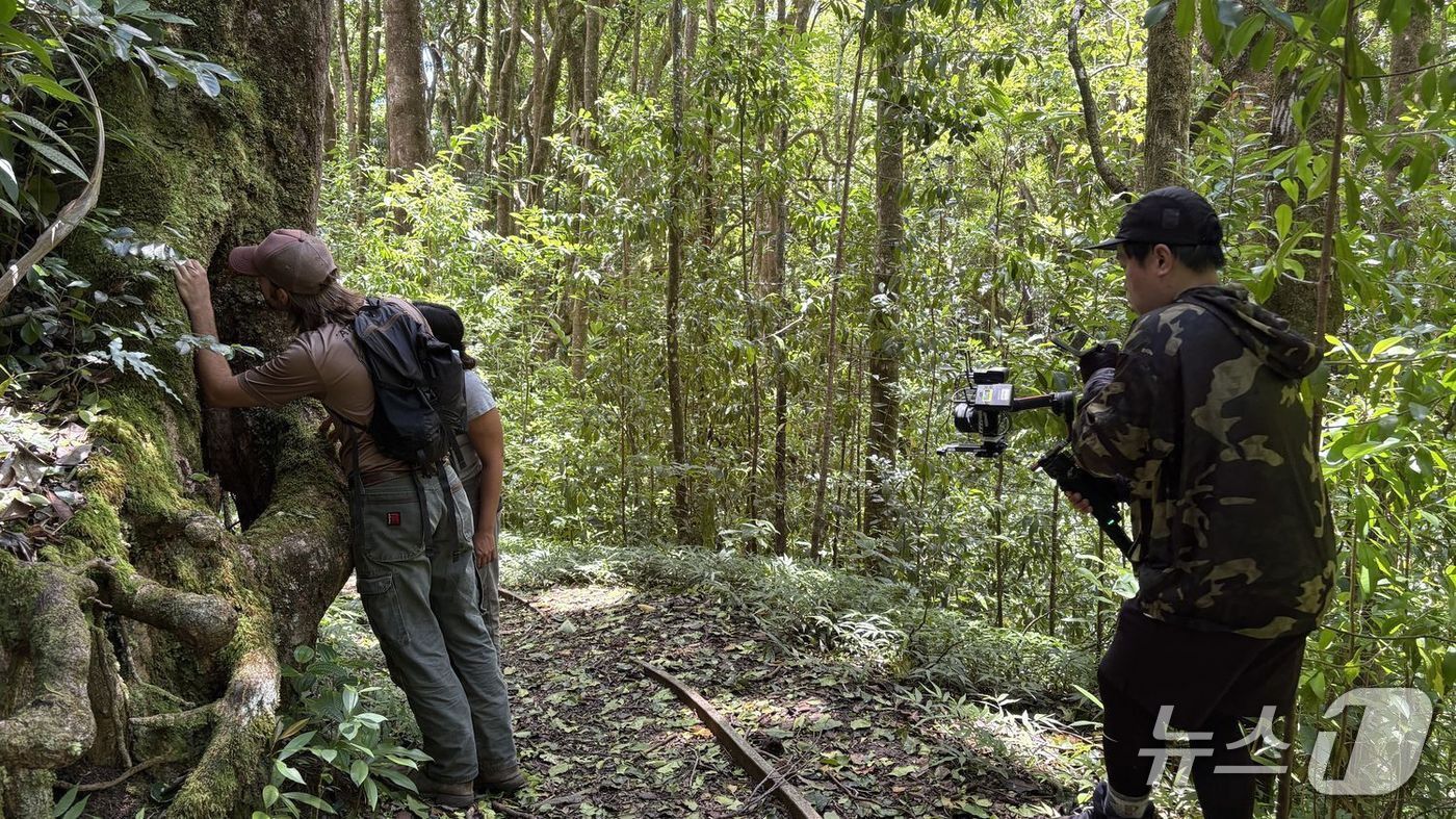 본문 이미지 - KBS청주 특집 다큐멘터리 월악의 이끼로부터 촬영 현장(캐논코리아 제공)