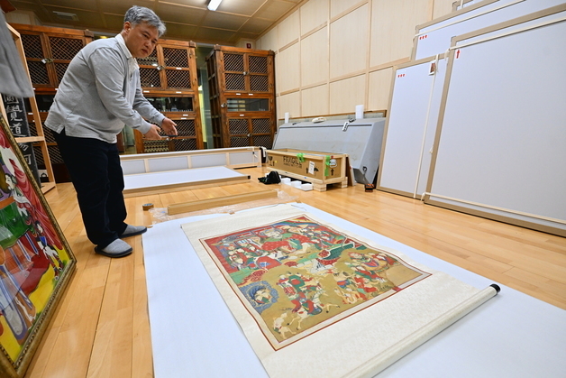 불교 사후 세계관 담은 '시왕도'…메트로폴리탄 떠나 신흥사로 귀향