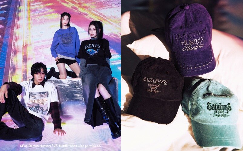 본문 이미지 - 에잇세컨즈 '케데헌' 컬래버 상품 이미지(에잇세컨즈 SNS 갈무리)