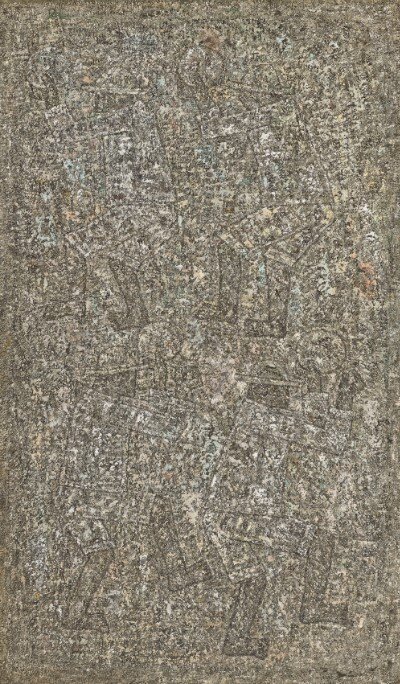 본문 이미지 - 박수근, 농악, 1960년대, 161.5x96.7cm, 국립현대미술관
