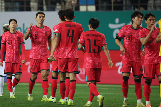 볼리비아 상대로 2대0 승리거둔 대한민국