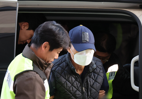 영장실질심사 향하는 부천제일시장 사고 운전자