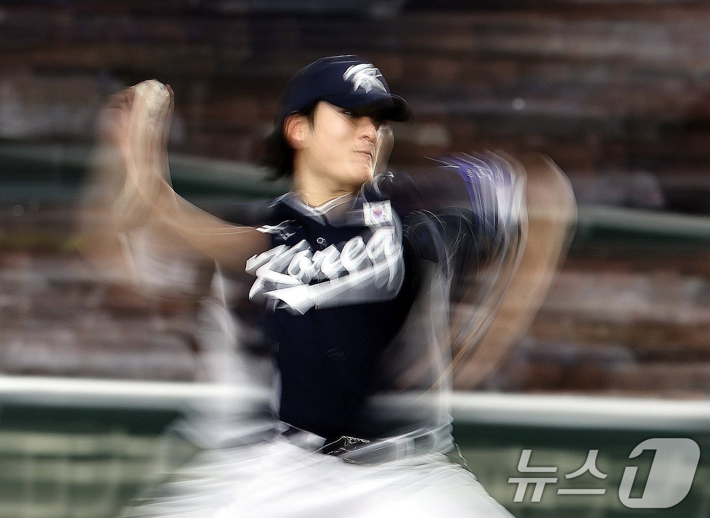 (도쿄(일본)=뉴스1) 구윤성 기자 = 15일 오후 일본 도쿄돔에서 열린 월드베이스볼클래식(WBC) 대비 평가전 '2025 케이 베이스볼 시리즈(K-BASEBALL SERIES)' …