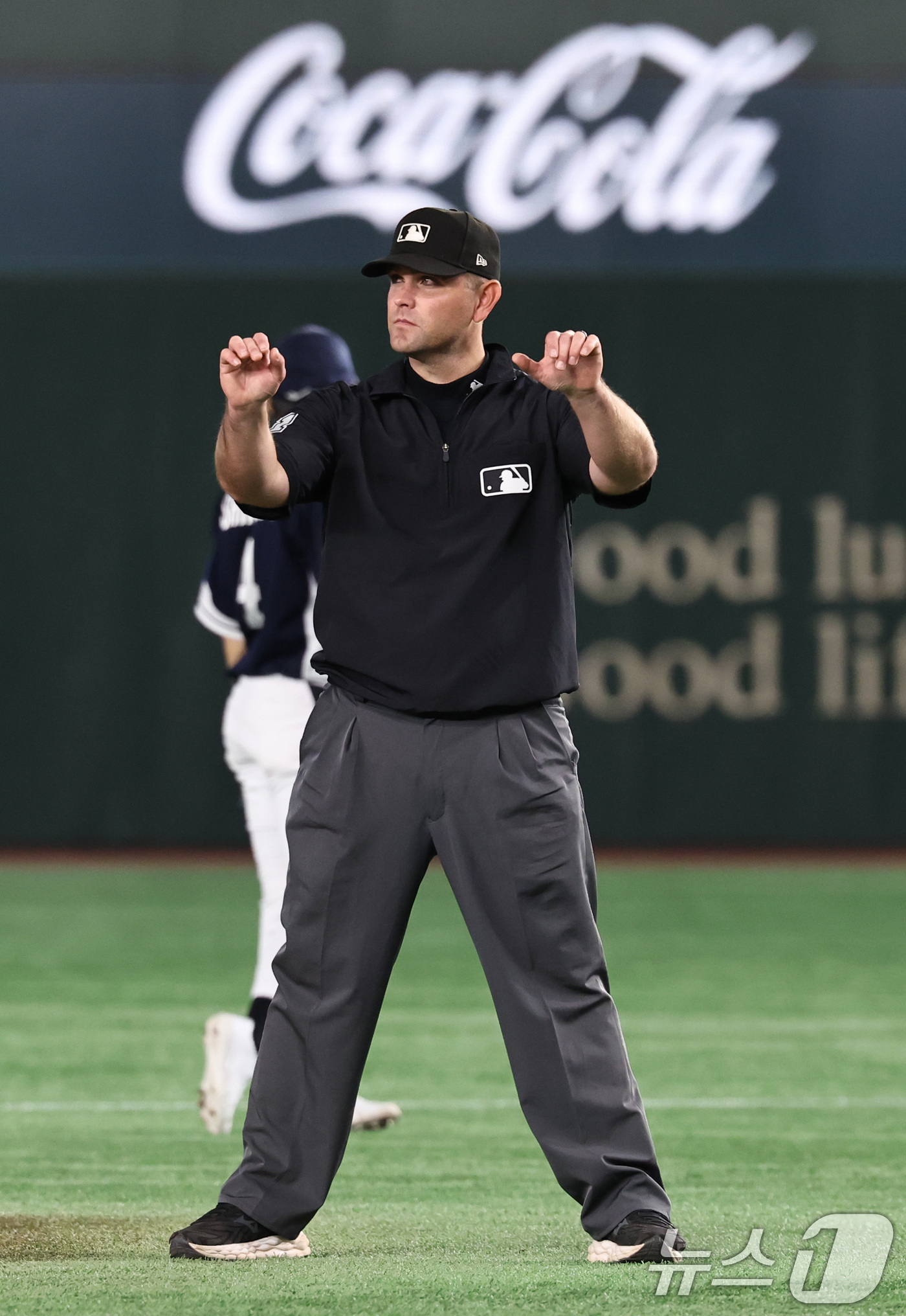 (도쿄(일본)=뉴스1) 구윤성 기자 = 15일 오후 일본 도쿄돔에서 열린 월드베이스볼클래식(WBC) 대비 평가전 '2025 케이 베이스볼 시리즈(K-BASEBALL SERIES)' …