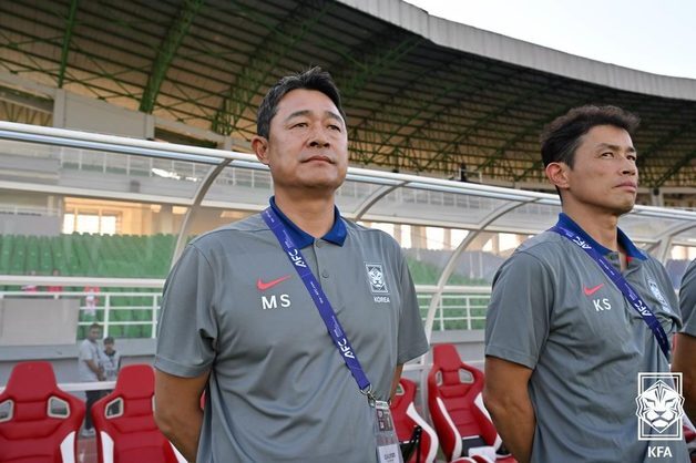 이민성 감독의 U22 축구대표팀, 판다컵 2차전서 중국에 0-2 완패