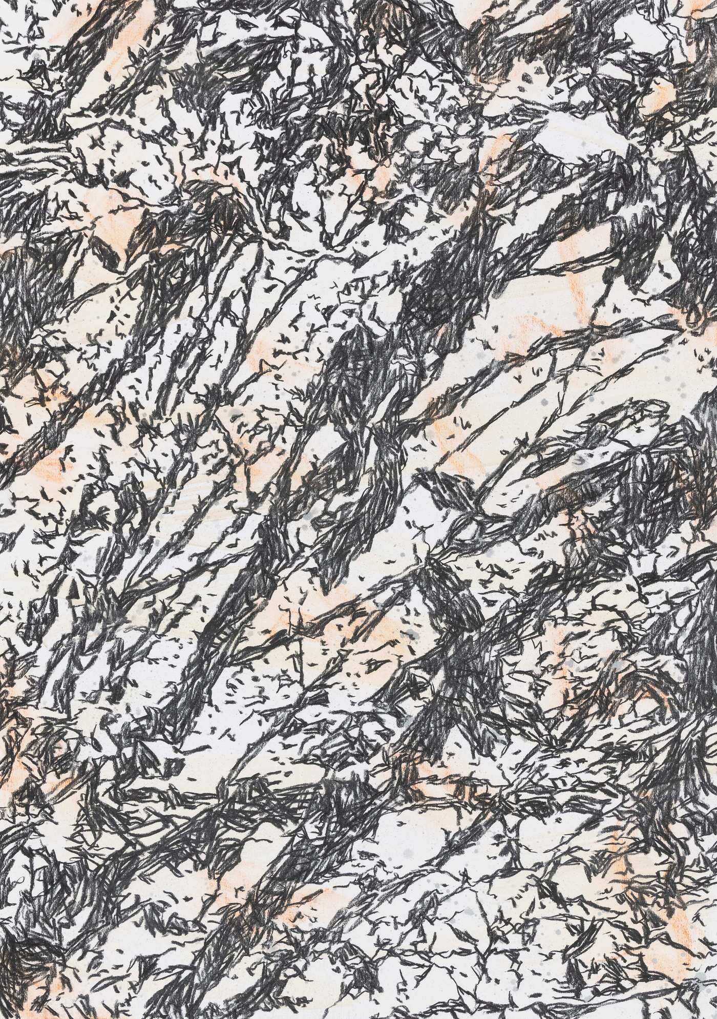 본문 이미지 - 신경철 Shin Kyung-Chul, T-HERE-D2520, 2025, Mixed media on paper, 100 x 70 cm &#40;리안갤러리 제공&#41;