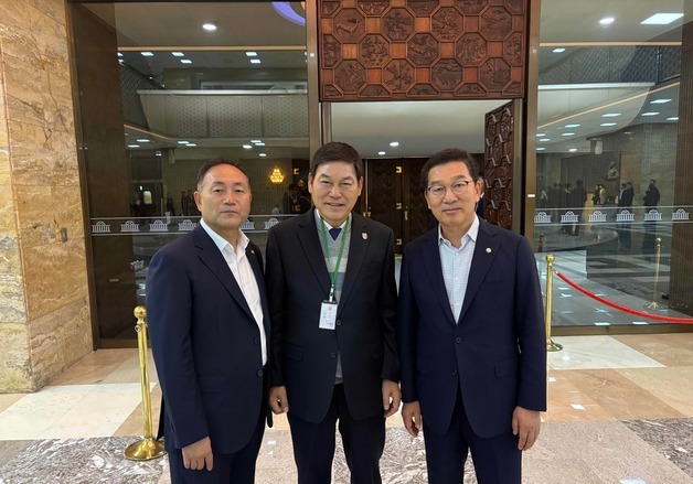 조국혁신당 정철원 담양군수, 국회서 민주당·혁신당 의원 면담