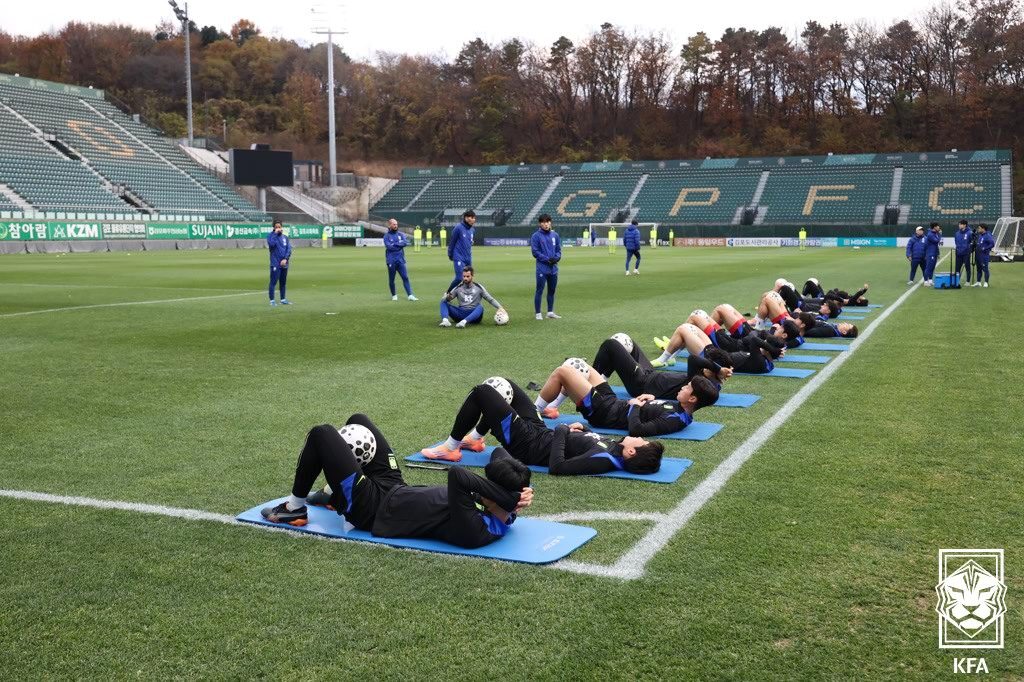 본문 이미지 -  축구대표팀이 김포에서 비공개 훈련을 진행했다.&#40;대한축구협회 제공&#41; 
