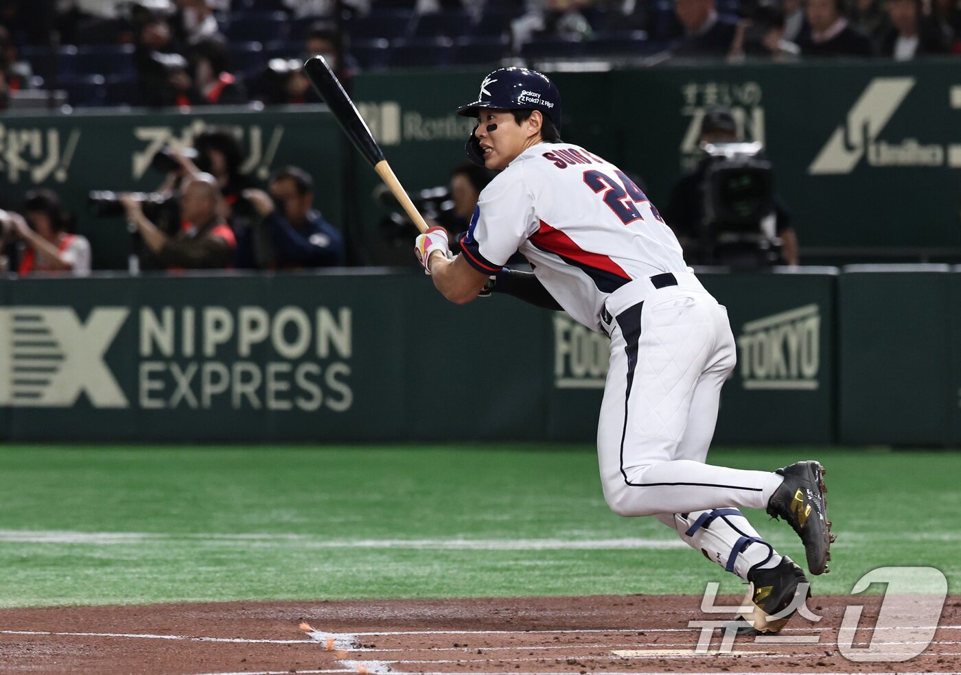 본문 이미지 - 야구대표팀에서도 활약한 송성문. 2025.11.16/뉴스1 ⓒ News1 구윤성 기자