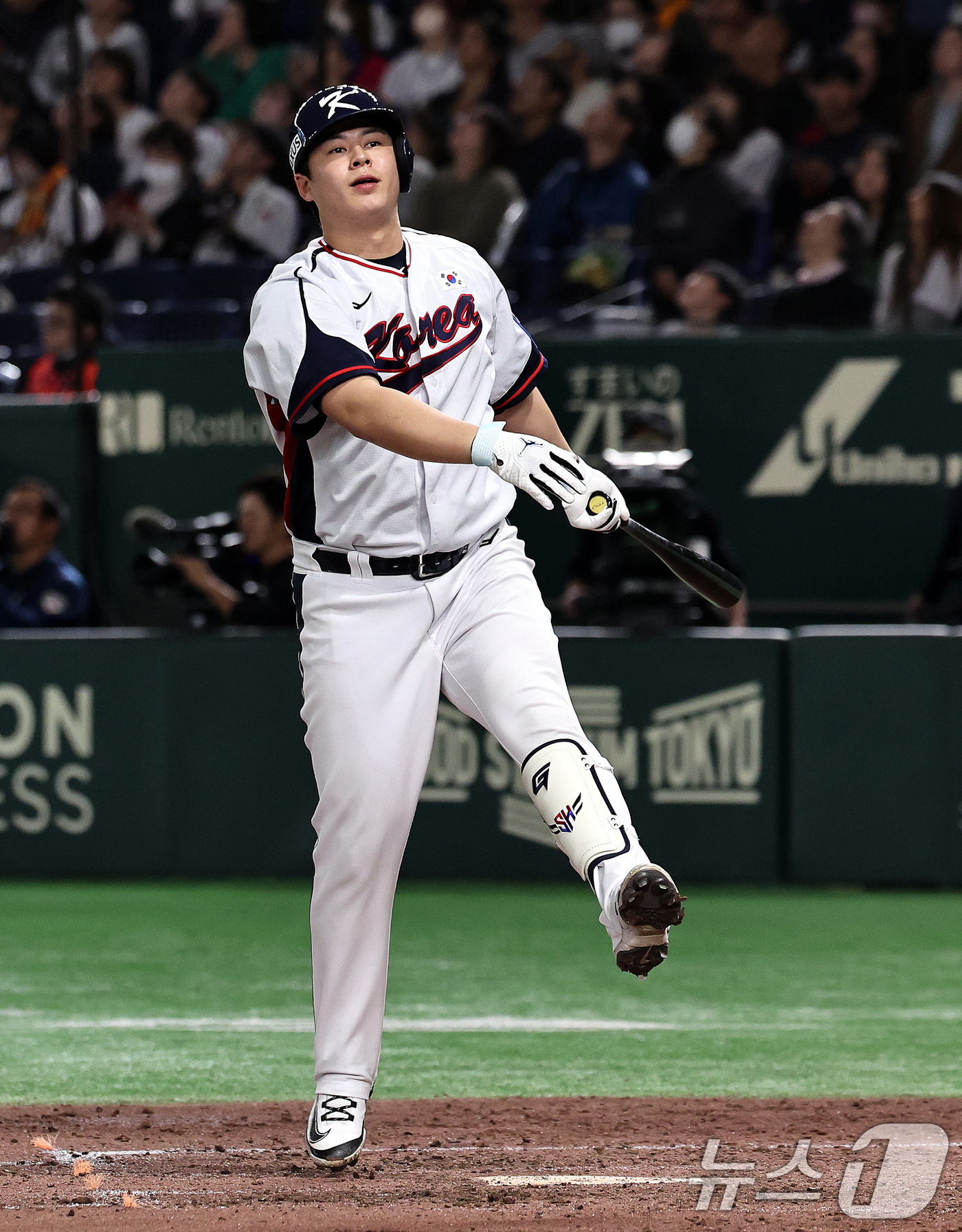 (도쿄=뉴스1) 구윤성 기자 = 16일 오후 일본 도쿄돔에서 열린 월드베이스볼클래식(WBC) 대비 평가전 '2025 케이 베이스볼 시리즈(K-BASEBALL SERIES)' 일본과 …