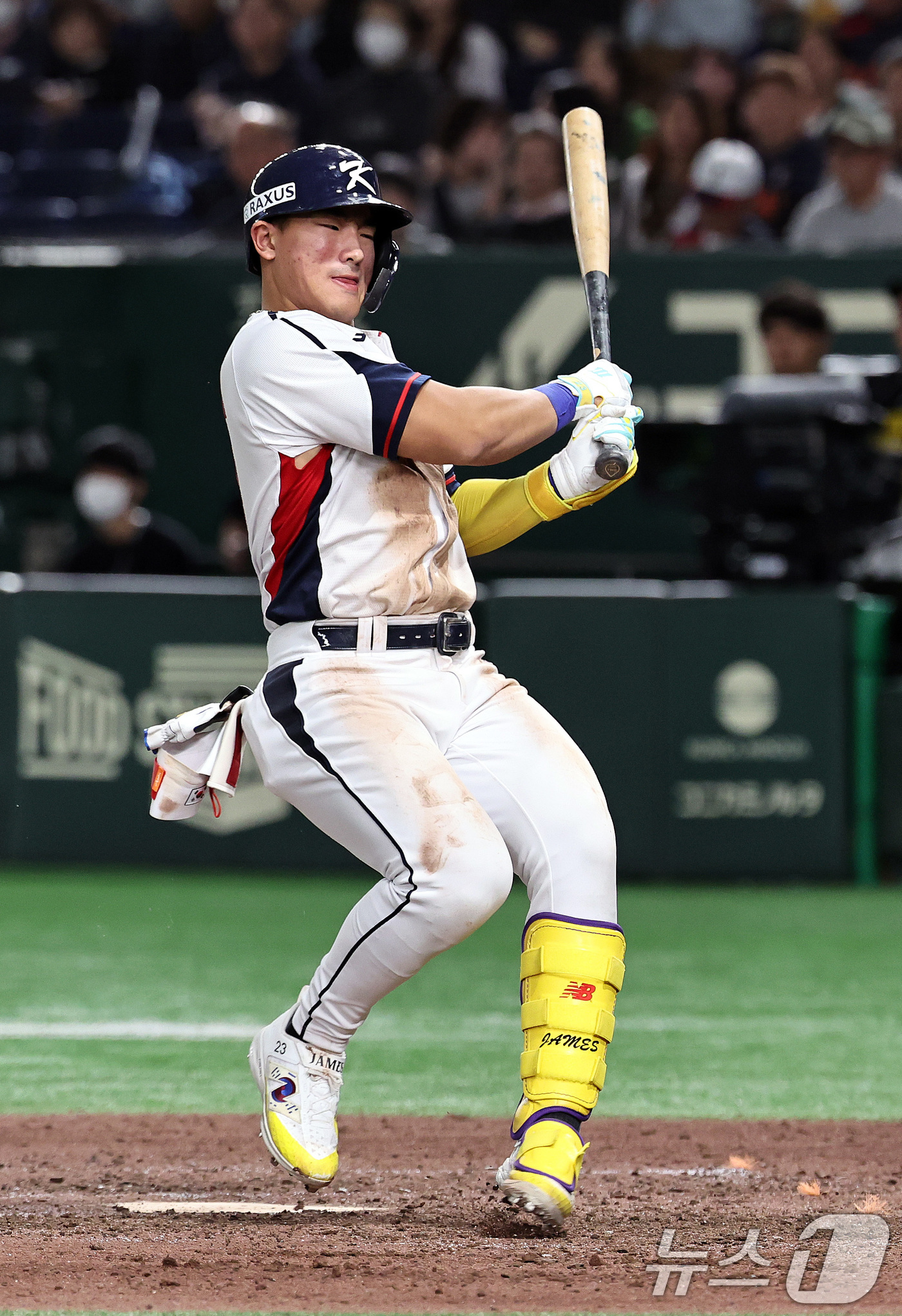 (도쿄=뉴스1) 구윤성 기자 = 16일 오후 일본 도쿄돔에서 열린 월드베이스볼클래식(WBC) 대비 평가전 '2025 케이 베이스볼 시리즈(K-BASEBALL SERIES)' 일본과 …